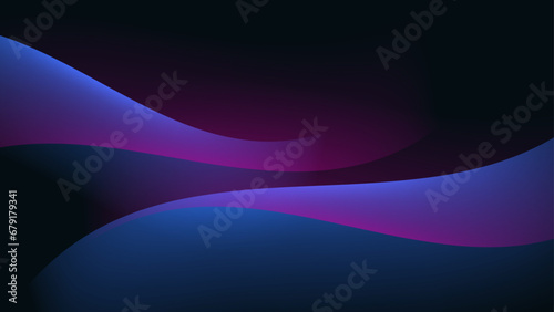 abstract wallpaper design with blue and pink wavy shapes composition. vector illustration
