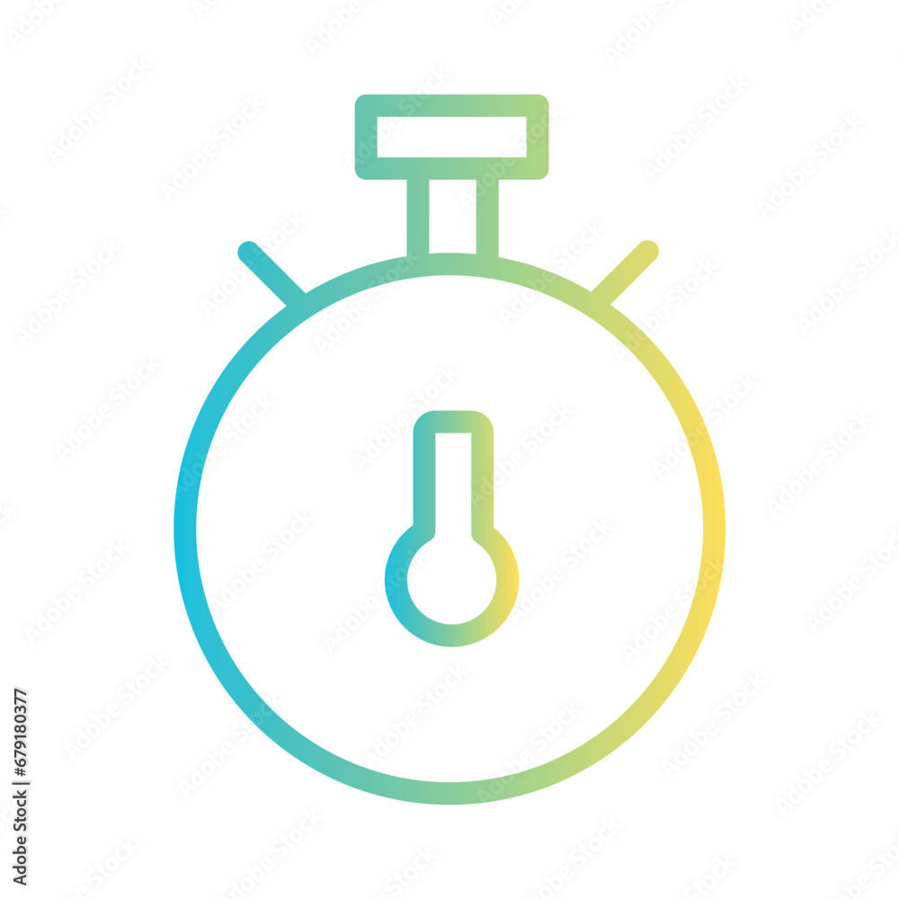 Time Schedule Counter Gradient Outline Icon Time Schedule Counter Gradient Outline Icon