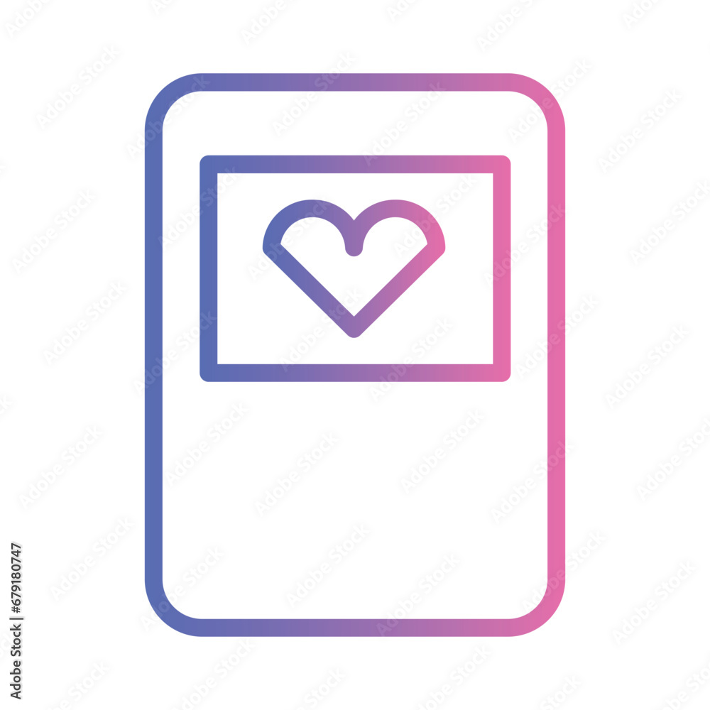 Paper File Books Gradient Outline Icon Paper File Books Gradient Outline Icon