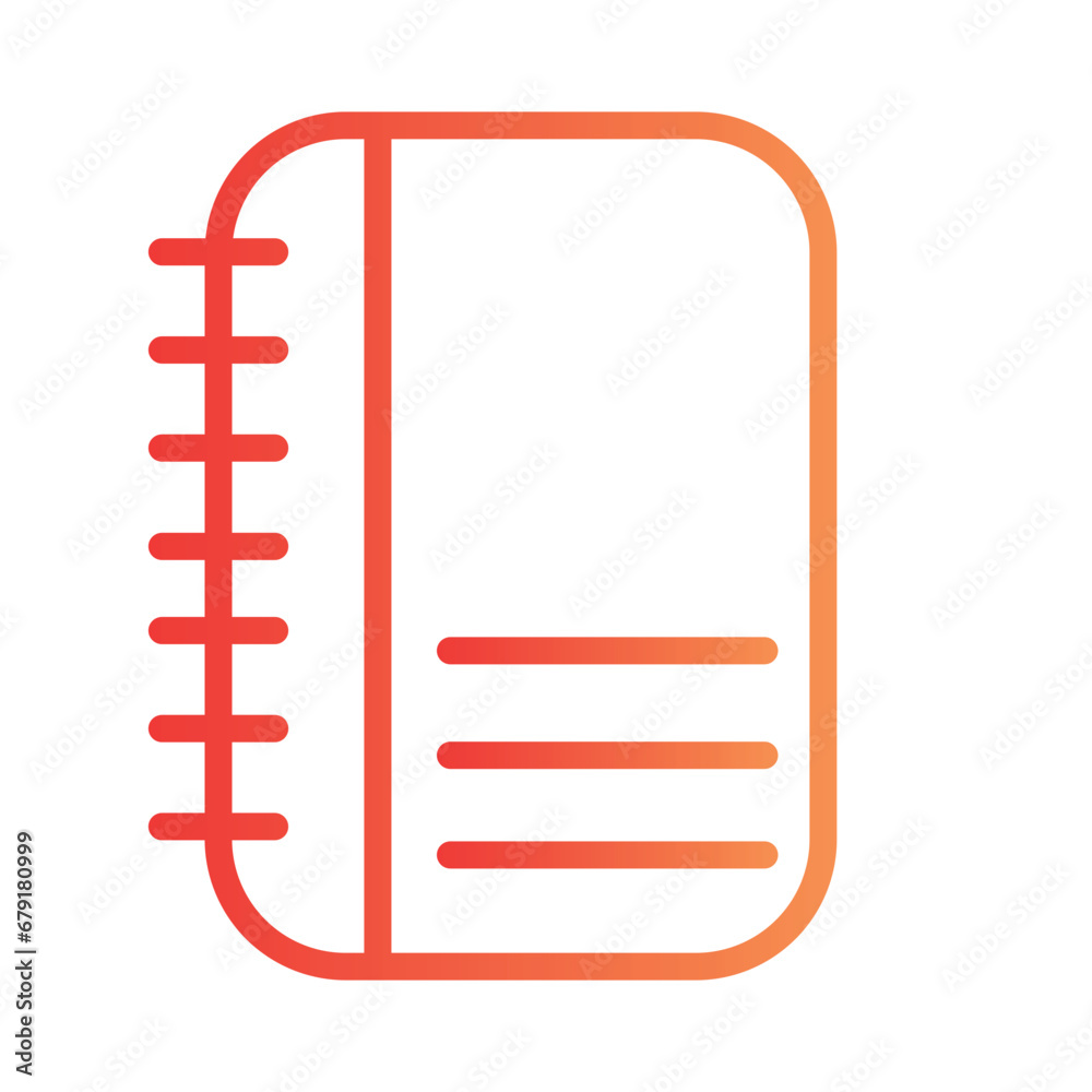 Book Call Center Gradient Outline Icon Book Call Center Gradient Outline Icon