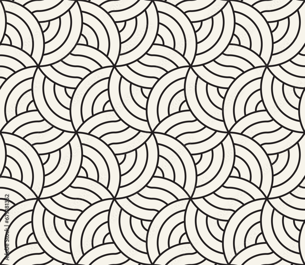 Vector seamless pattern. Repeating geometric elements. Stylish monochrome background design. Vector seamless pattern. Repeating geometric elements. Stylish monochrome background design.