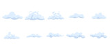 flat cloud illustration