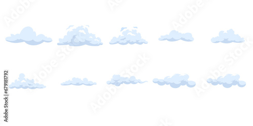 flat cloud illustration photo