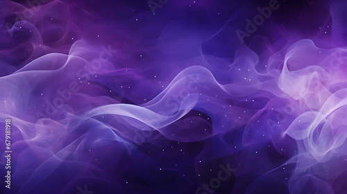 Abstract purple background with swirls and clouds of smoke photo