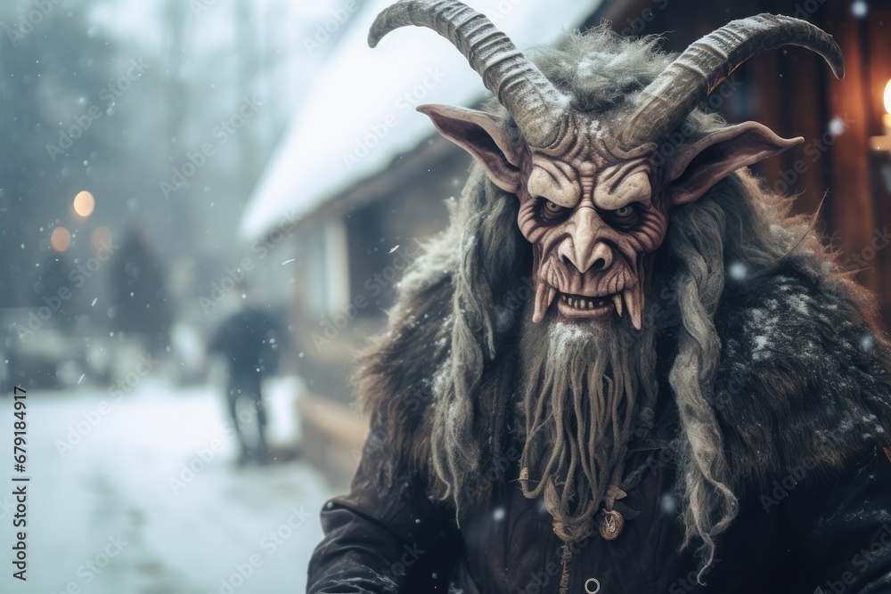 Krampus, Christmas devil folklore character