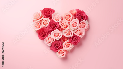 Heart shaped roses bouquet