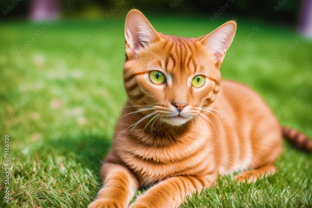 A beautiful red cat. Scarlet Whiskers. The Fiery Charm of the Red Cat. Generative AI A beautiful red cat. Scarlet Whiskers. The Fiery Charm of the Red Cat. Generative AI