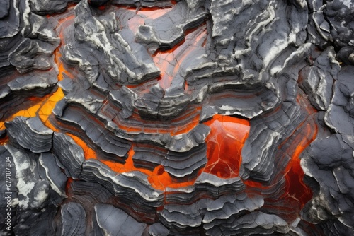 lava solidifying with a glass-like appearance tachylite photo