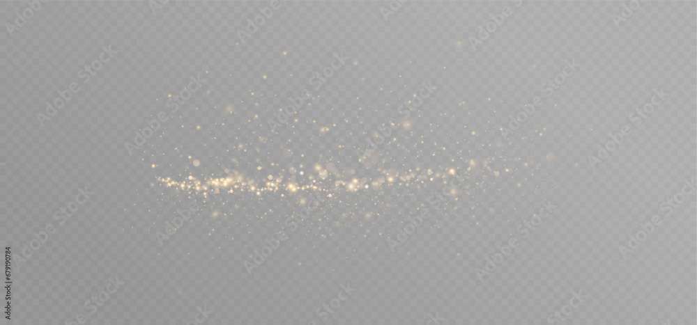 Golden sequins glow with many lights. Glittering dust. Luxurious background of golden particles. Golden sequins glow with many lights. Glittering dust. Luxurious background of golden particles.