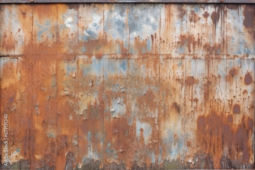 rusted texture on a metal gate