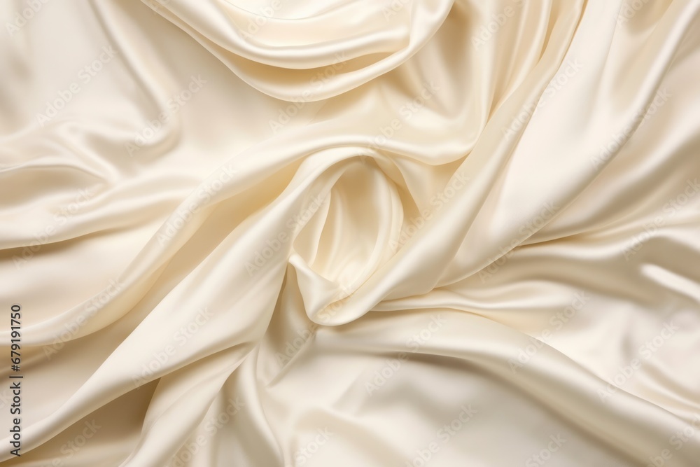 cream satin grouped in broad, soft folds cream satin grouped in broad, soft folds