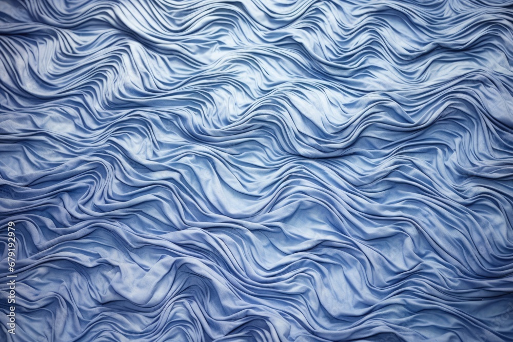 Fototapeta premium silky bedspread creating rippling wave patterns