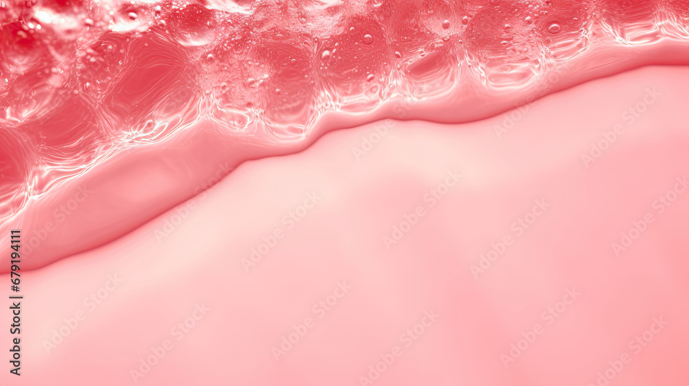 Transparent red liquid colored clear water surface texture with ripples, splashes and bubbles. Abstract nature background Water waves in sunlight with copy space , soft red water, soft pink water
Transparent red liquid colored clear water surface texture with ripples, splashes and bubbles. Abstract nature background Water waves in sunlight with copy space , soft red water, soft pink water