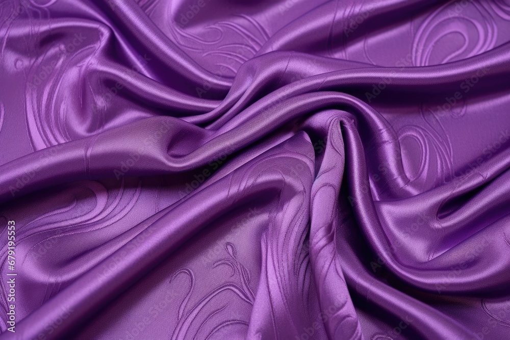 Obraz premium intricate pattern of purple satin twill fabric
