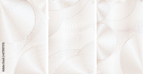 Abstract background with dynamic lines illustration.