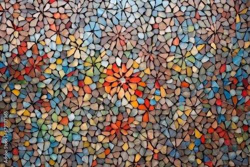 multicolor mosaic-like wallpaper design