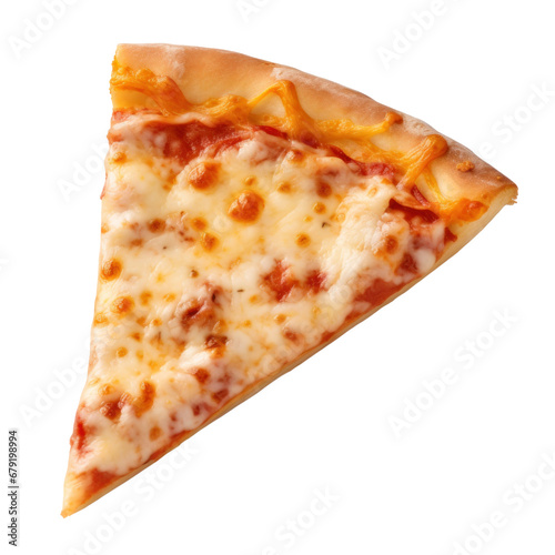 pizza slice isolated on transparent background. Generative Ai