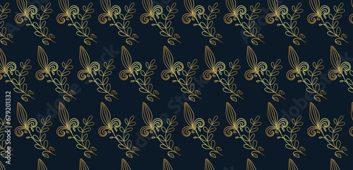 Oriental leafy ornament vector design. Imperial rococo, baroque and royal victorian designs. For seamless patterns, wrapping paper, wallpaper, wedding invitations, textile, print design templates.