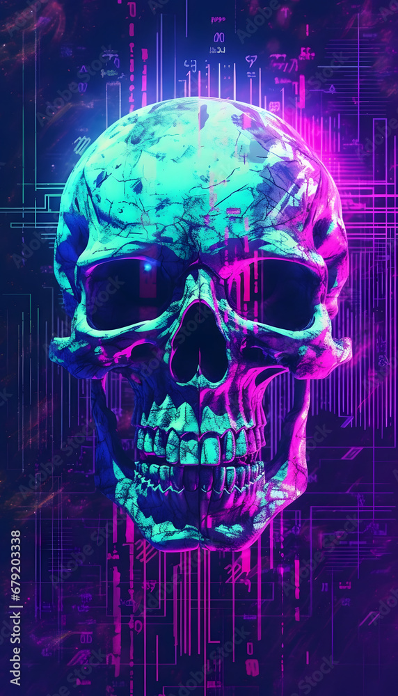 Skull Cyberpunk Skull Cyberpunk