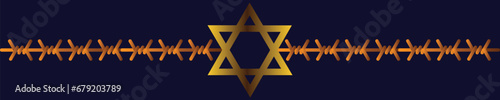 International Holocaust Remembrance Day vector. Star of David . January 27. Important day