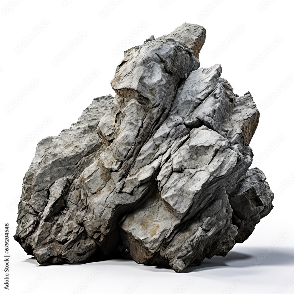 Large Rock Stone isolated on white background Large Rock Stone isolated on white background