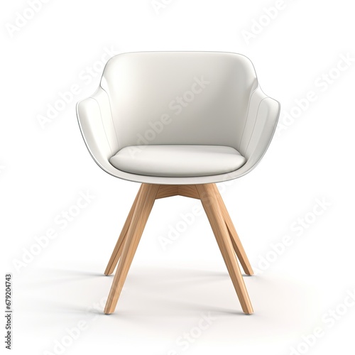 Modern Furniture Minimalism Stylish Chair isolated on white background