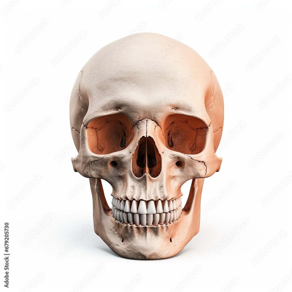Skull Model isolated on white background Skull Model isolated on white background