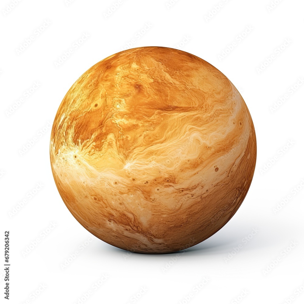 Venus Planet on White Background isolated on white background Venus Planet on White Background isolated on white background