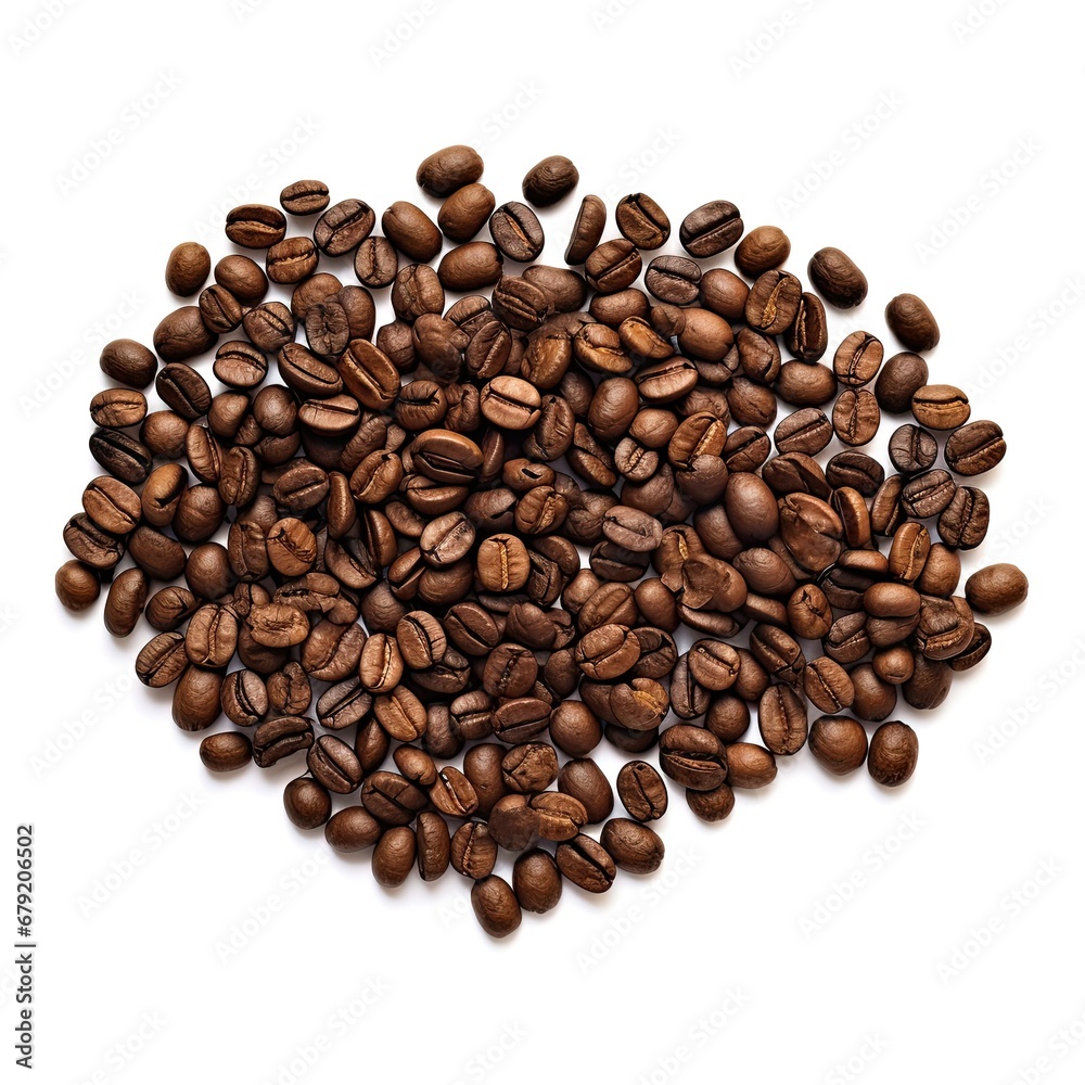 Word Coffee Made with Coffee Beans on White Background isolated on white background Word Coffee Made with Coffee Beans on White Background isolated on white background