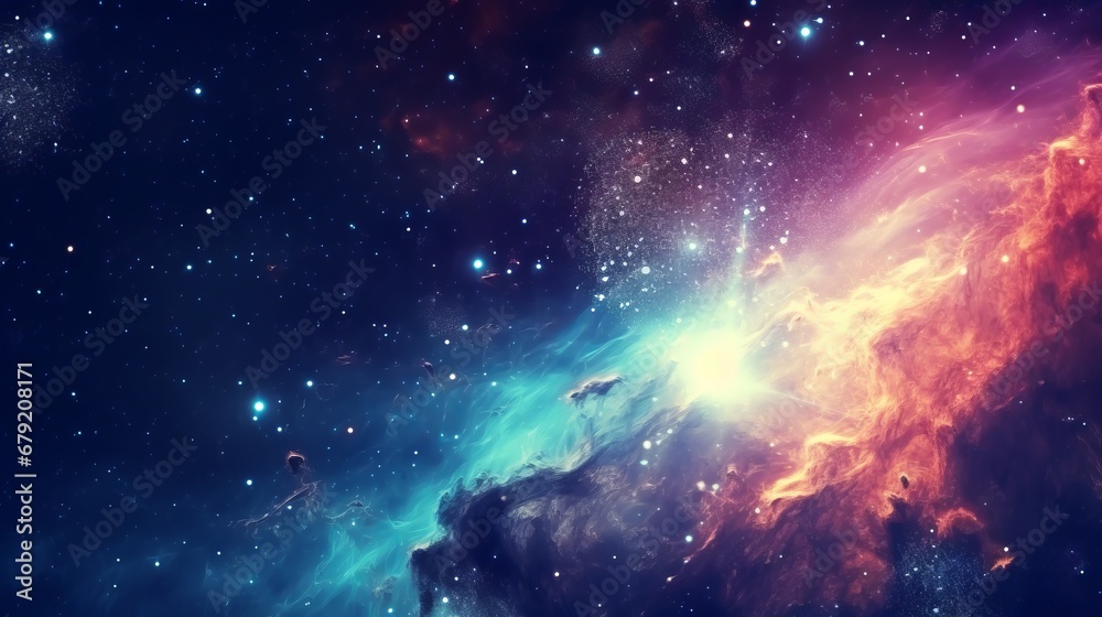 Galaxy background. Concept of space exploration