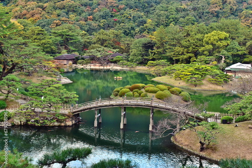 香川　香川県　秋　四国　栗林公園
