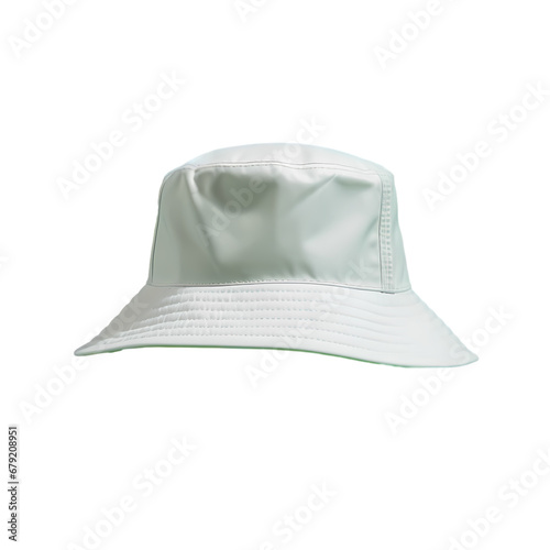 Bucket hat on transparent background, white background, isolated, icon material, vector illustration