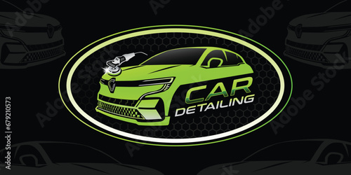 Car Detailing Logo illustration vector logo
