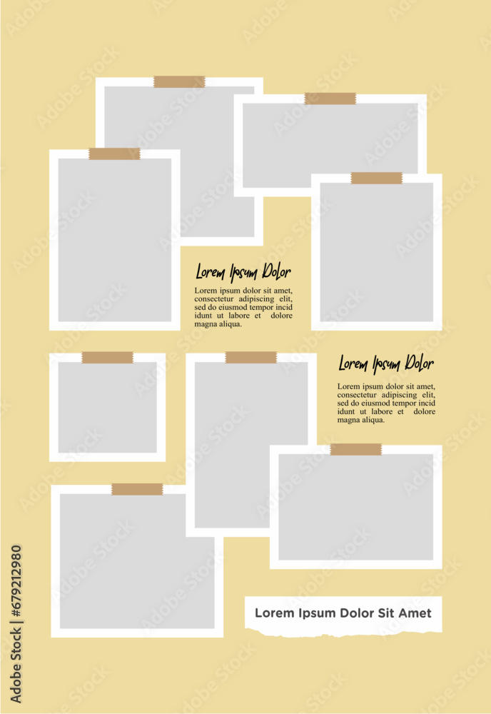 Pictures or photos frame collage and digital photo wall template Pictures or photos frame collage and digital photo wall template