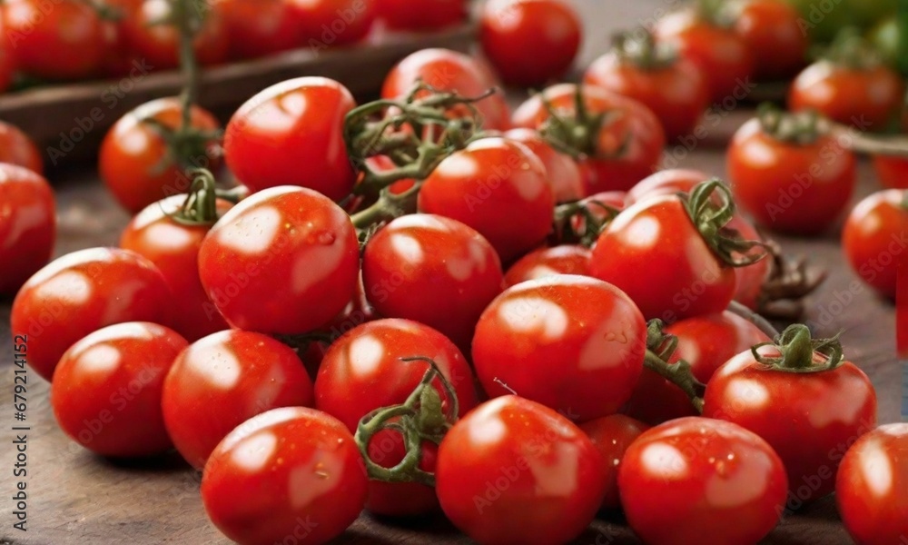 Tomate rojo fresco, orgánico, relacionado con la agricultura, alimentación y nutrición