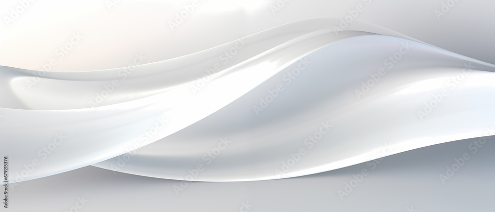 Obraz premium Luxury waves white shine abstract background.