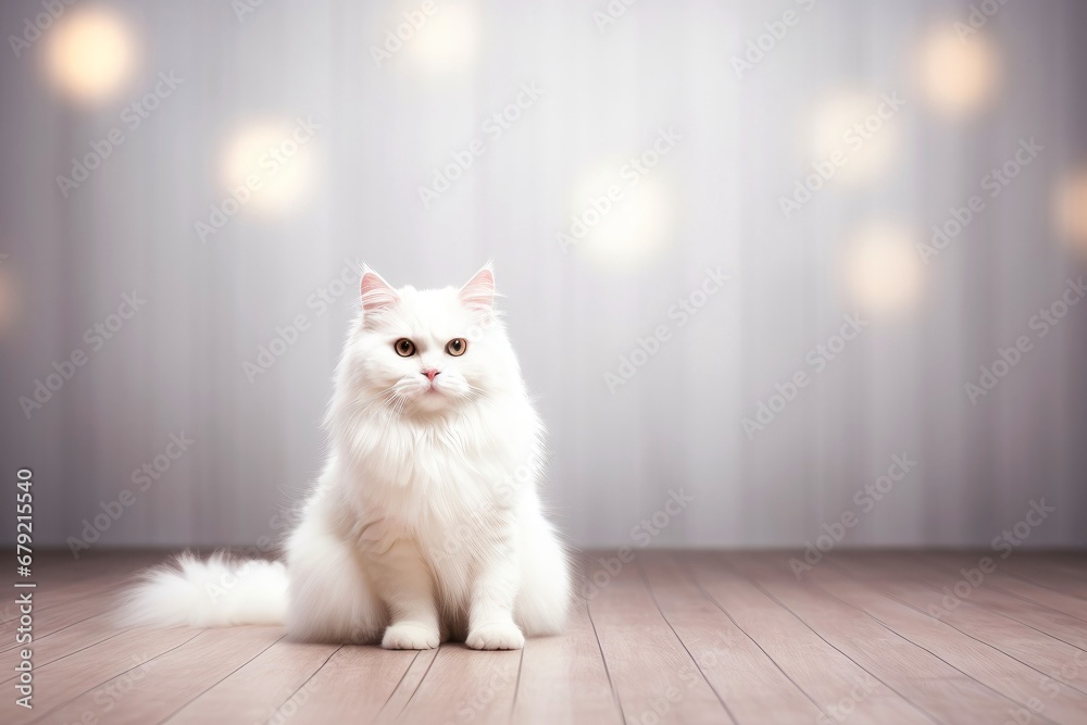 Close-up of cute cat gazing at something with beautiful bokeh background Close-up of cute cat gazing at something with beautiful bokeh background