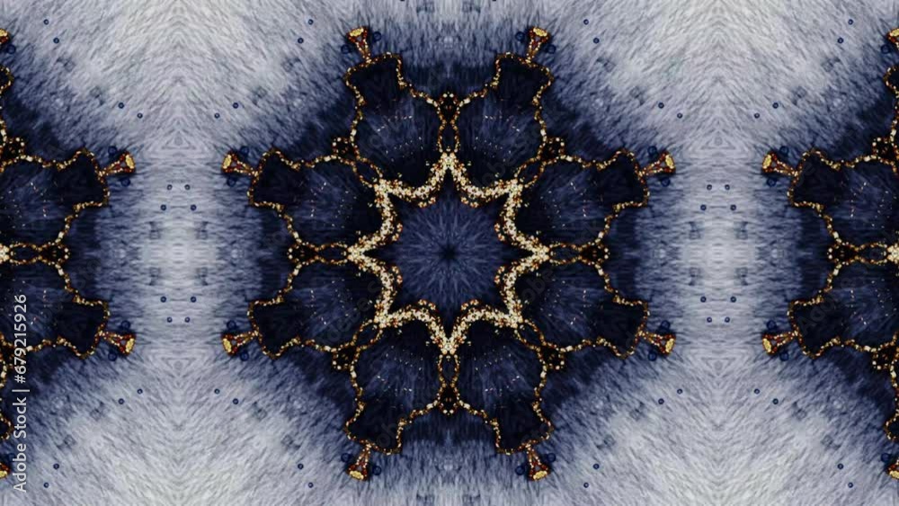 Kaleidoscope ornament mandala motion tile background pattern animation wallpaper