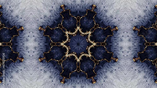 Kaleidoscope ornament mandala motion tile background pattern animation wallpaper