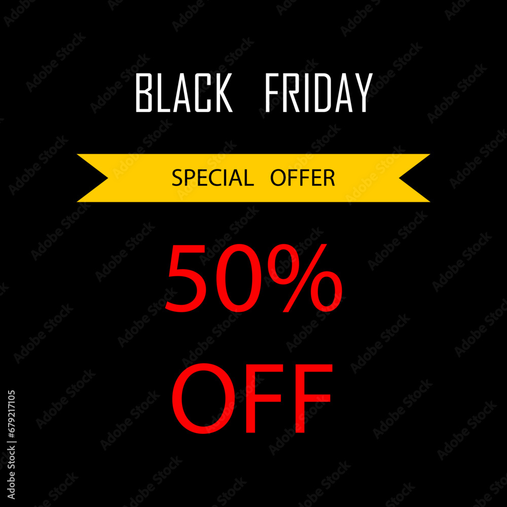 Black Friday Sale. Editable color