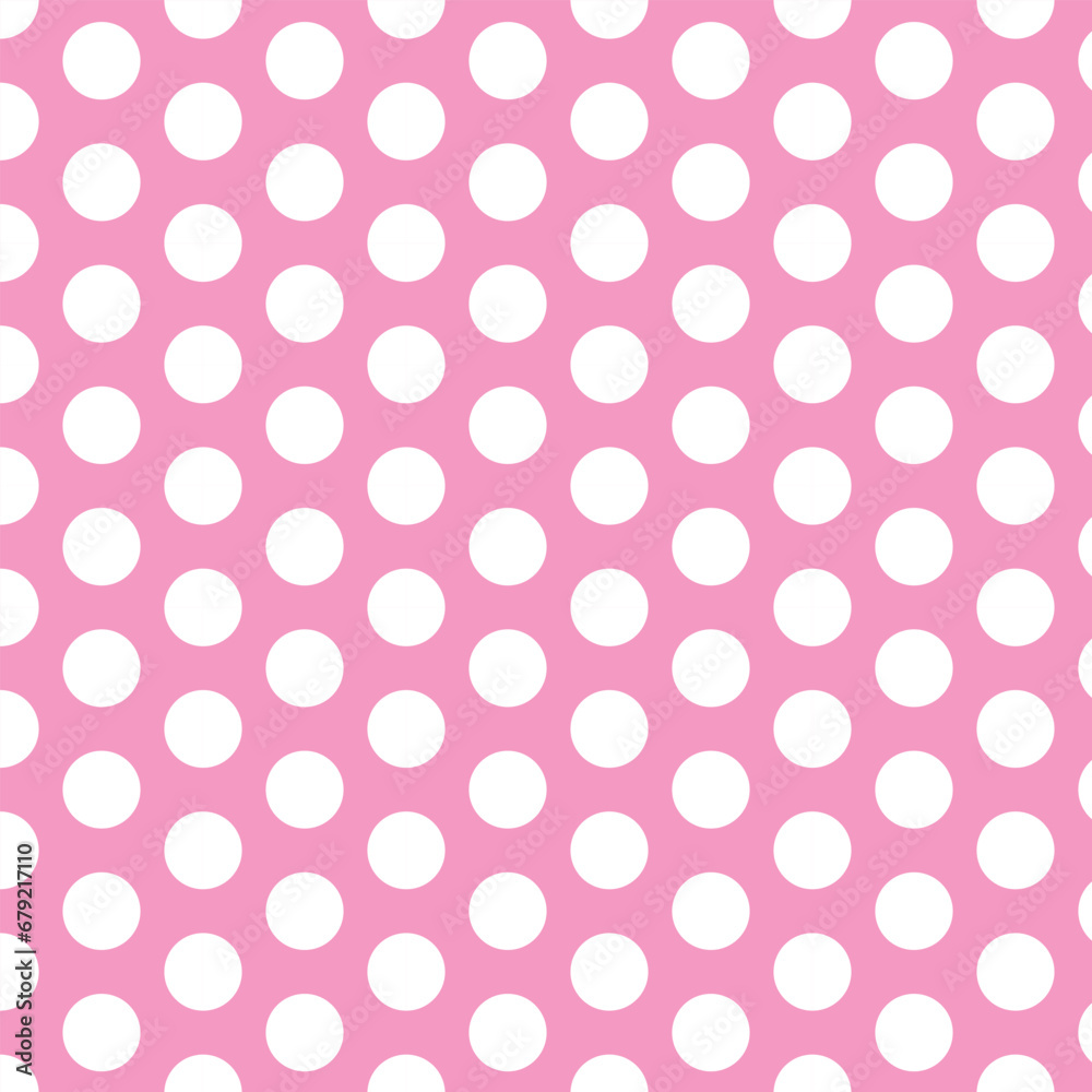 modern simple abstract white color polka dot pattern on wedding pink color background