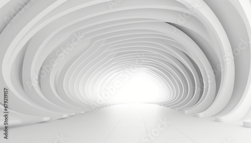 abstract 3d tunnel generating by AI technology