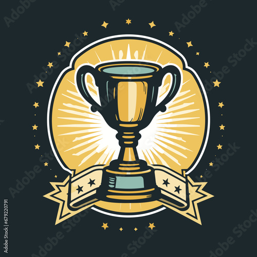 golden trophy cup