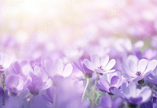 spring crocus flowers generating by AI technology