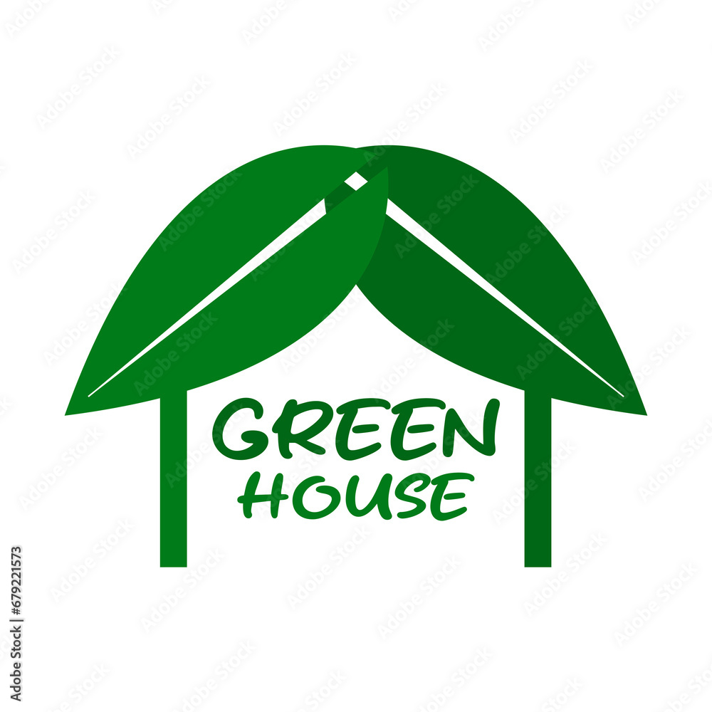 Green house icon