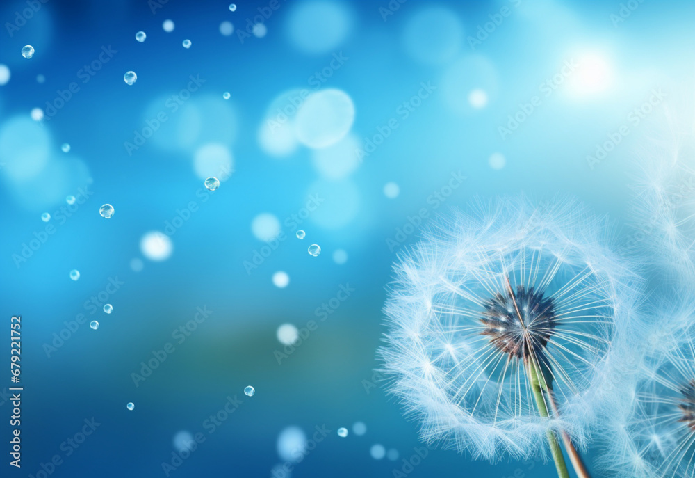 dandelion seeds generating by AI technology