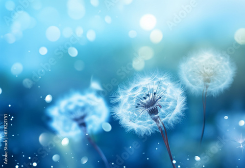 dandelion generating by AI technology