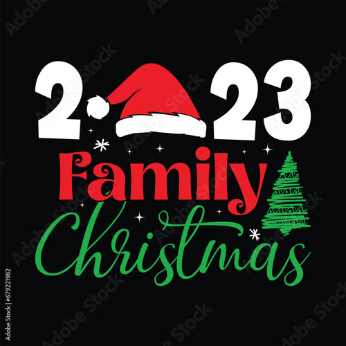 2023 Family Christmas Shirt, Funny Christmas Shirt, Family, Santa, Christmas Holidays Shirt, Christmas tree