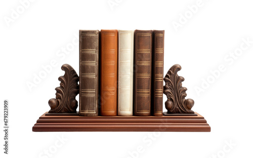 Good Looking Decorative Bookend Isolated on Transparent Background PNG. photo