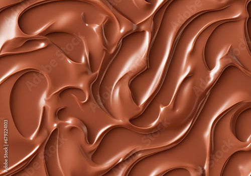 Texture of chocolate cream.